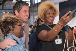Agents snapped selfies with CEO Greg Hanover