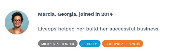 Marcia built a home business with Liveops.